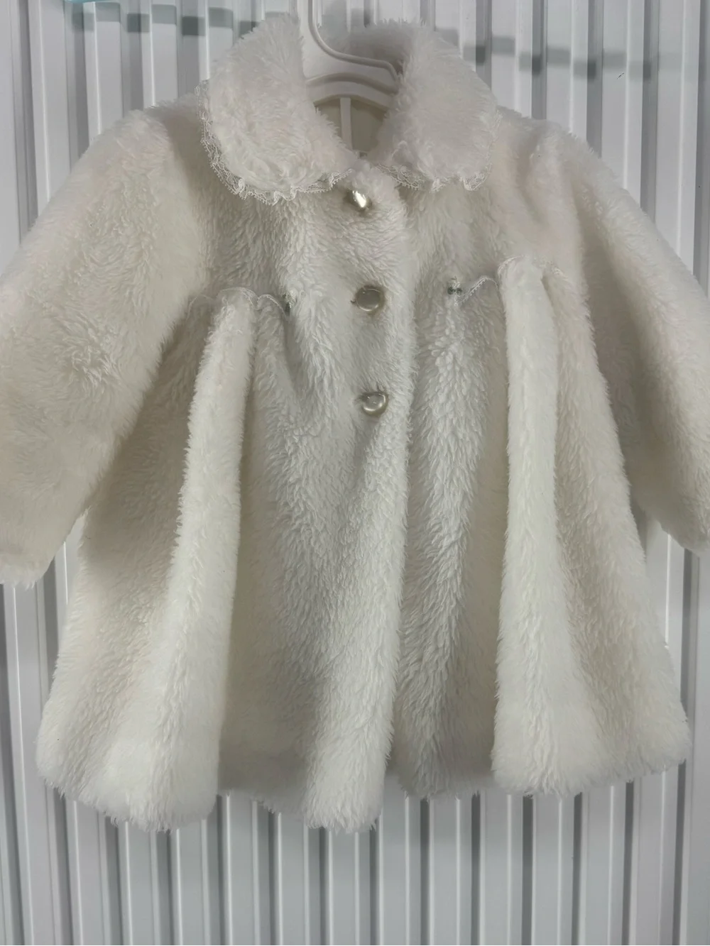Millicent’s of San Francisco Vintage Toddler Girl Faux Fur Pea Coat 2T